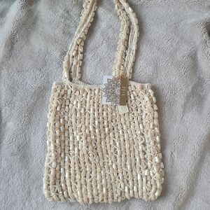 Viral Handmade Freshwater Pearl Beaded Tote Bag